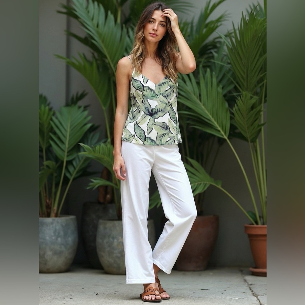 Wilfred Green Leaf Print Camisole from Aritzia - FREE SHIPPING on Bundles $95+
